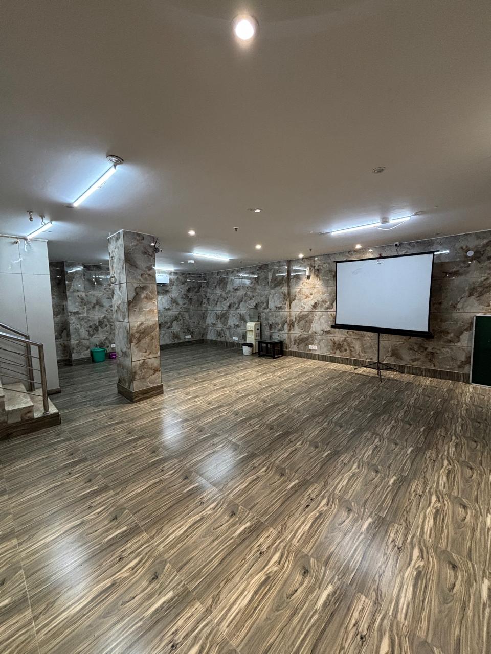 Conference hall arranged for an event